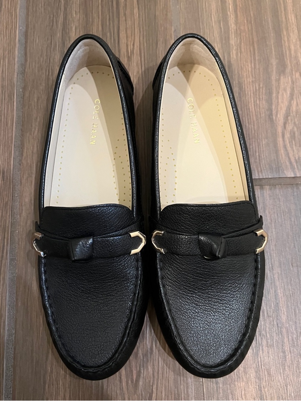 Cole Haan Evelyn Bow Black Loafers